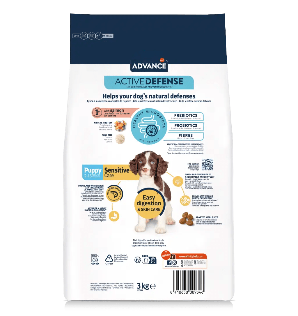 Advance Puppy Sensitive Salmón Pienso Perros – RioVet