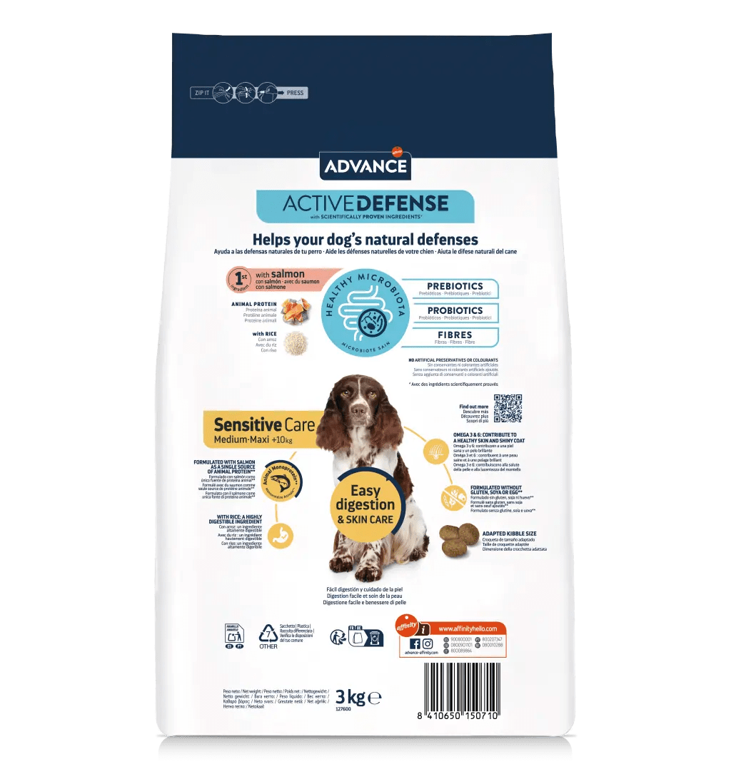 Advance sensitive skin dog food best sale