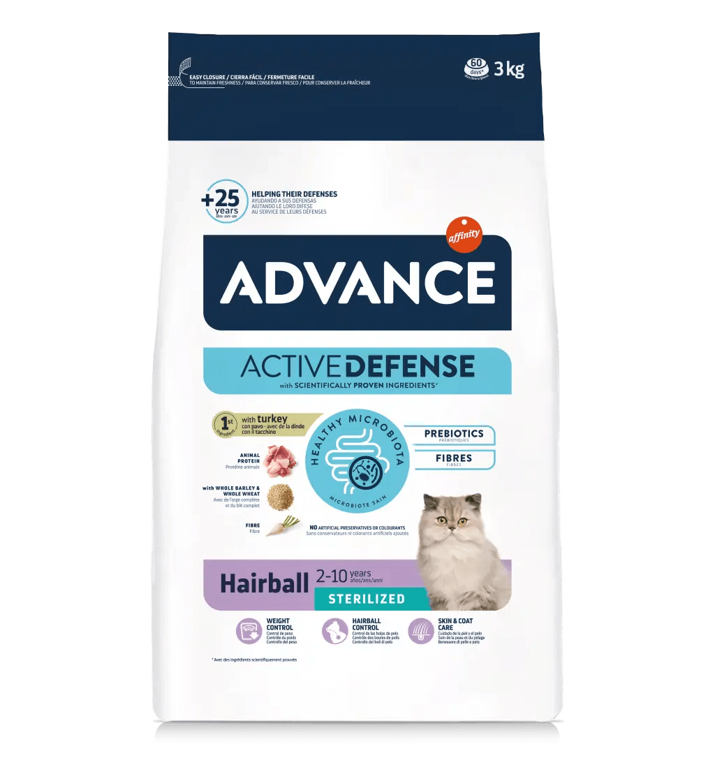 Advance hairball cat store food