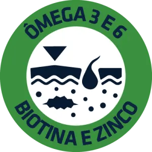 ÓMEGA-3 E 6, BIOTINA E ZINCO