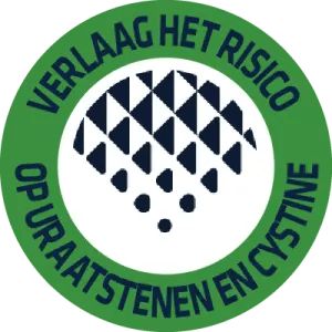 DALING VAN HET RISICO OP URAATSTEENVORMING EN CYSTINES