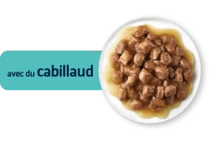 STERILIZED ADULT AVEC DU CABILLAUD EN POCHON