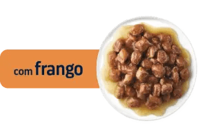 ADULT COM FRANGO EM SAQUETAS