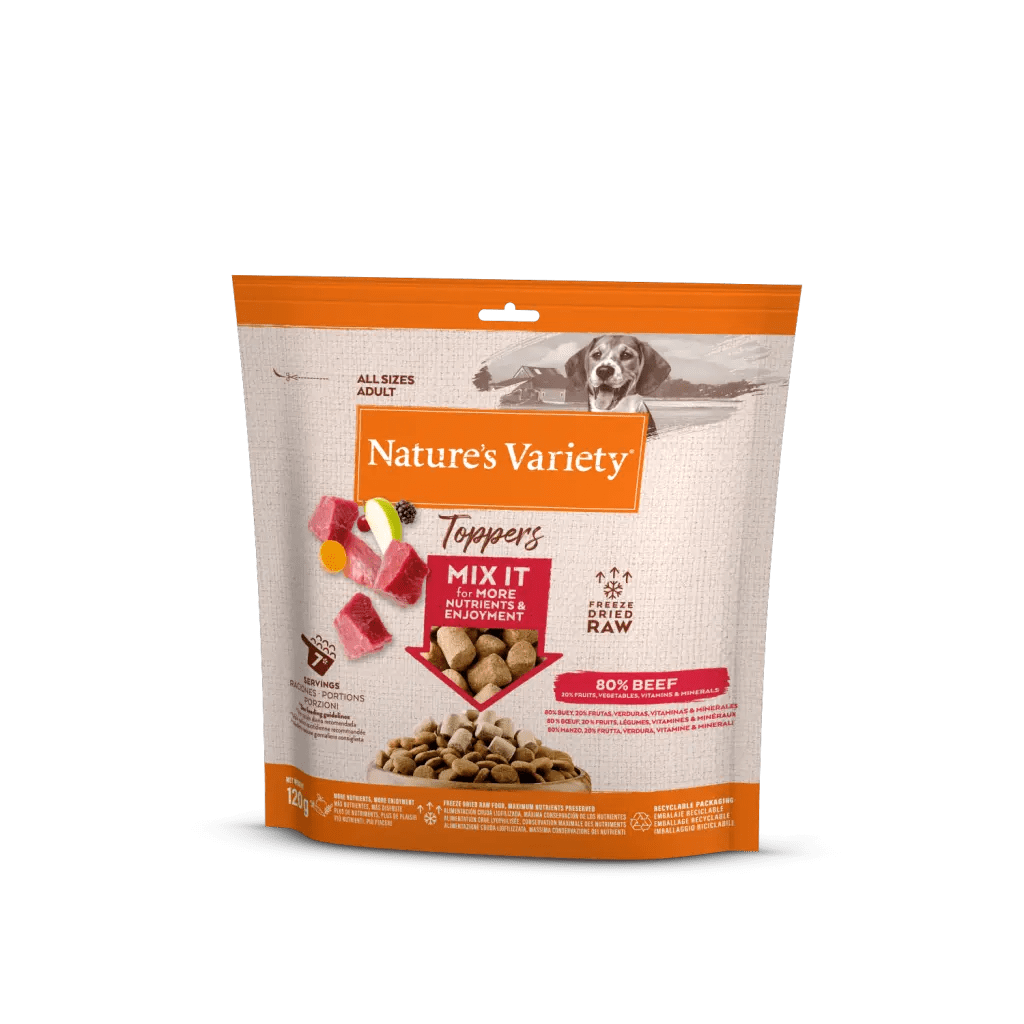  Toppers de Buey Liofilizados para Perros